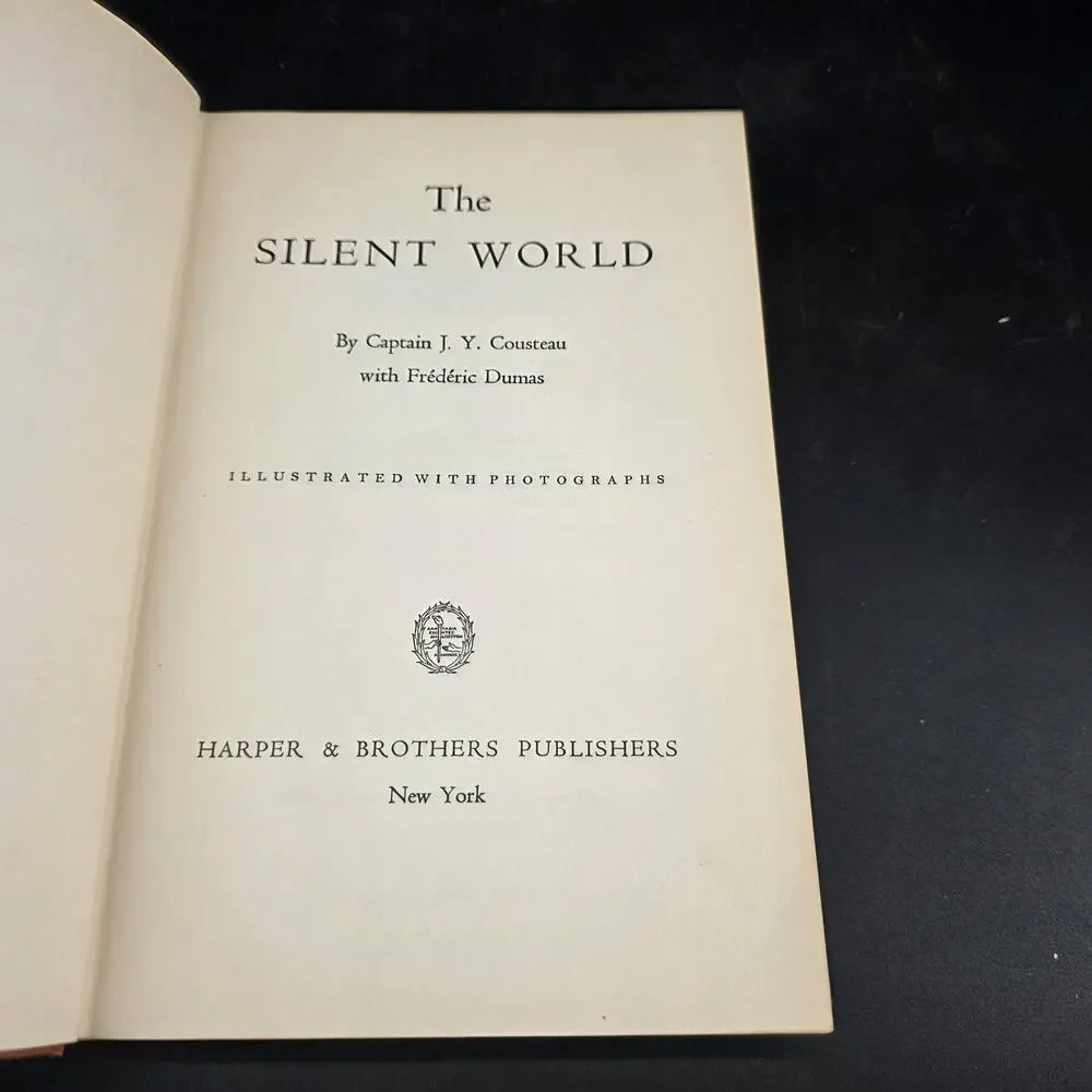 The Silent World by Captain J. Y. Cousteau Frédéric Dumas 1953 Hardcover Octopus